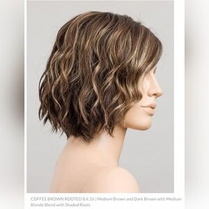 Ellen Wille Dance Wig Coffee Brown Rooted New